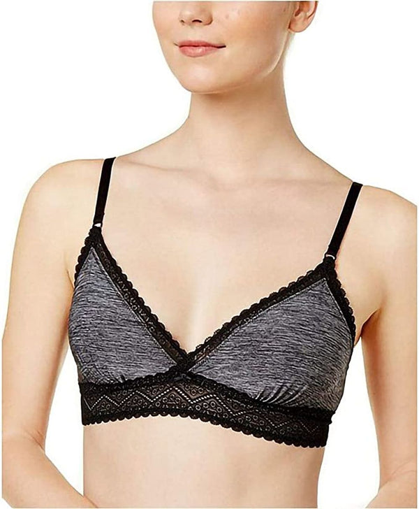 Heidi Klum Women's Marl with Lace Soft Cup Bralette