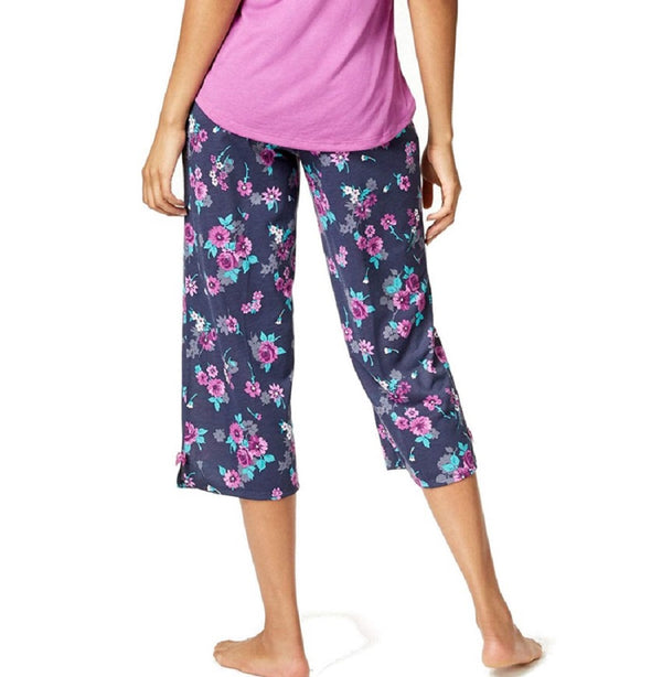 Jenni By Jennifer Moore Women's Printed Cropped Pajama Pants