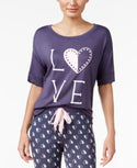 Jenni by Jennifer Moore Women's Graphic-Print Pajama Top