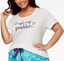 Jenni by Jennifer Moore Women's Embroidered-Graphic Pajama T-Shirt