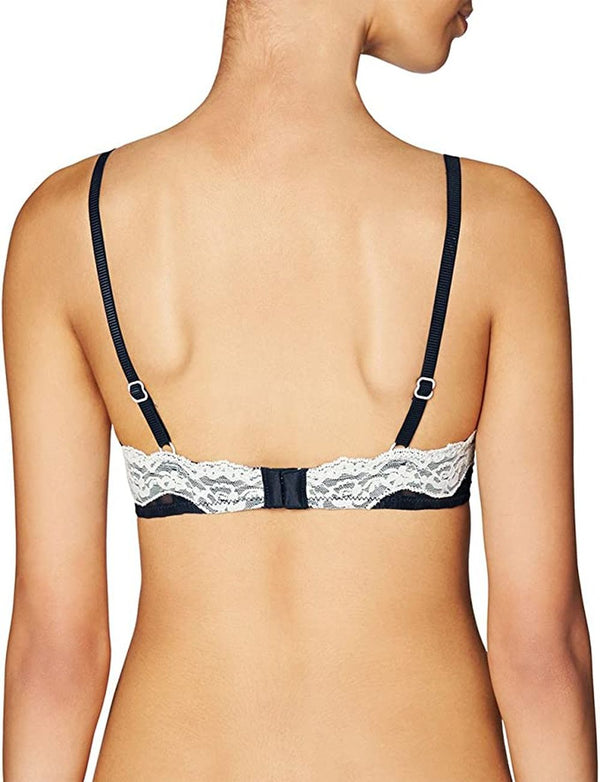 Heidi Klum Women's Fit Mesh Lace Custom Lift Push-Up Bra