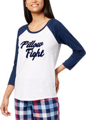 Jenni by Jennifer Moore Women's Raglan-Sleeve Graphic -Print Pajama Top