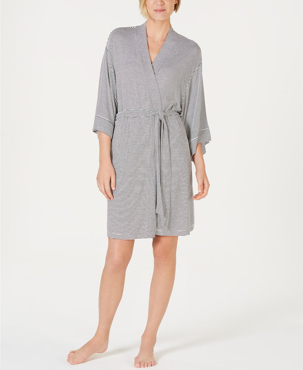 Alfani Striped Knit Kimono Robe