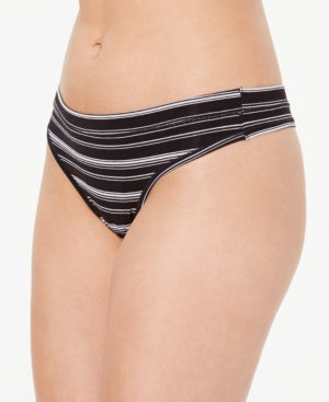 Alfani Ultra Soft Mix and Match Thong-Classic Stripe