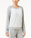 Alfani Lacy Jacquard-Front Pajama Top