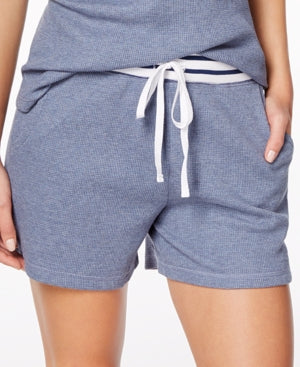 Alfani Stripe-Trimmed Thermal Pajama Shorts