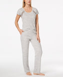 Alfani Mesh-Stripe Pajama Set