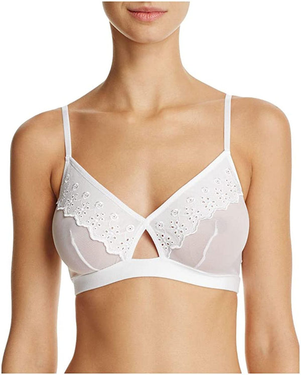 Cosabella Womens Constance Eyelet Wireless Soft Cup Bralette