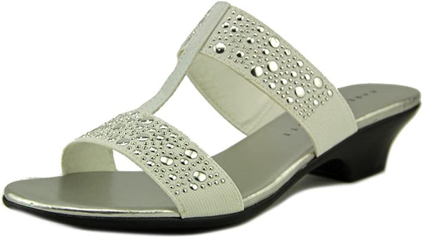 Karen Scott Eddina Embellished Slide Sandals