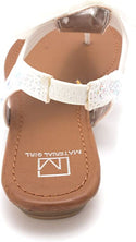 Material Girl Swan Flat Thong Sandals