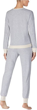 DKNY Women's Embroidered Logo Top & Jogger Pants Pajamas Set