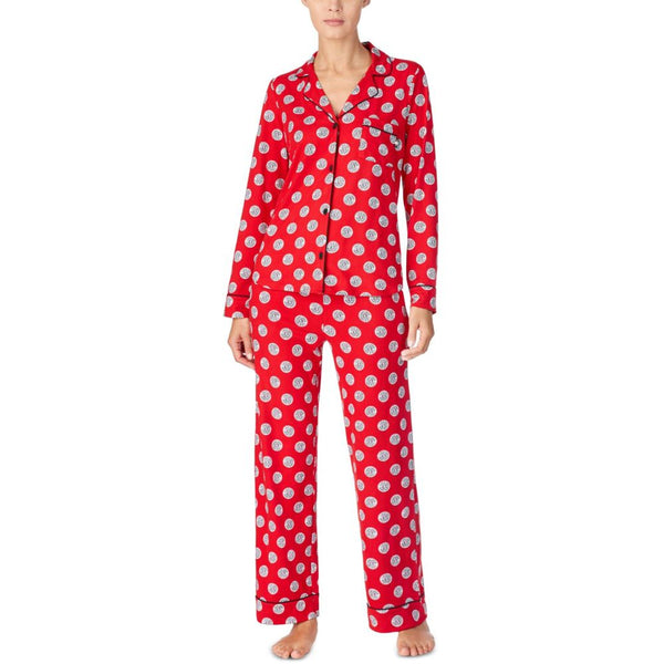 DKNY Women's Logo Print Knit Nightwear Pajama Set