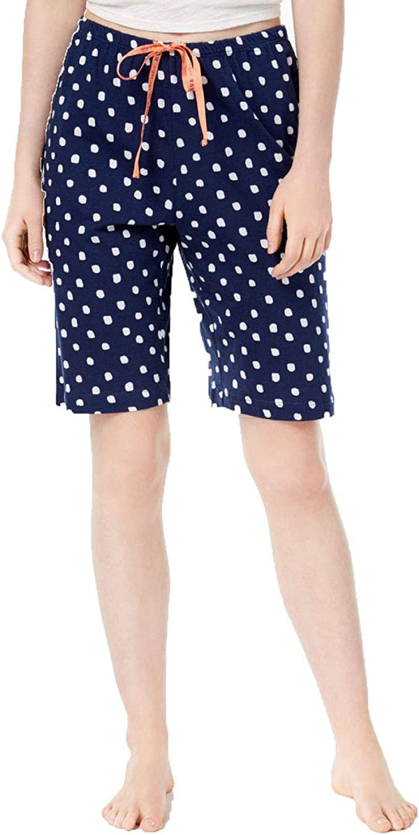 HUE Women's Logo-Drawstring Bermuda Pajama Shorts