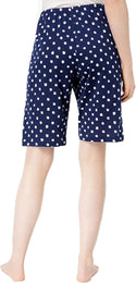 HUE Women's Logo-Drawstring Bermuda Pajama Shorts