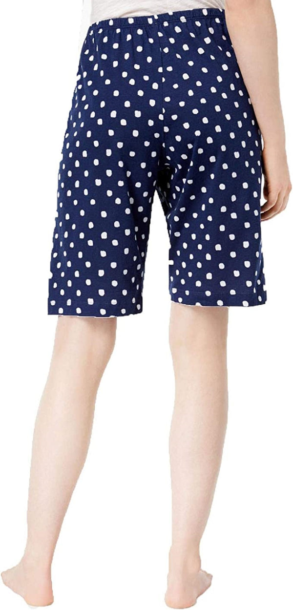 HUE Women's Logo-Drawstring Bermuda Pajama Shorts