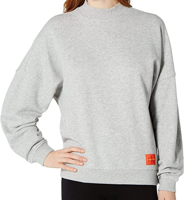 Calvin Klein Women's Monogram Lounge Long Sleeve Sweatshirt