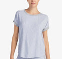 DKNY Women's Contrast-Trim Pajama Top