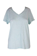 HUE Women's Short Sleeve V-Neck Lounge Sleep T-Shirt